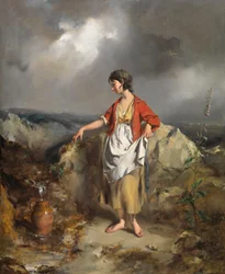 Mädchen mit einem Krug, Mitte der 1840er Jahre
